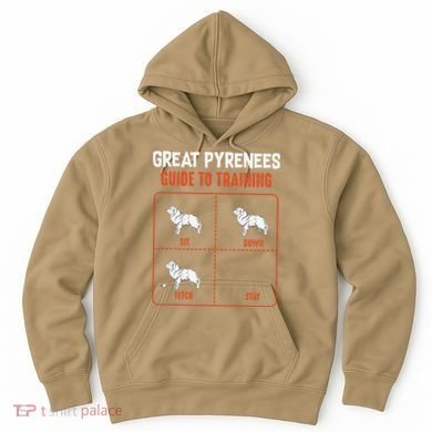 Great Pyrenees Guide To Training Funny Dog Pet Lover Hoodie