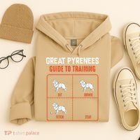 Great Pyrenees Guide To Training Funny Dog Pet Lover Hoodie thumb 4