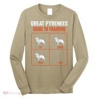 Great Pyrenees Guide To Training Funny Dog Pet Lover Long Sleeve Shirt thumb 0