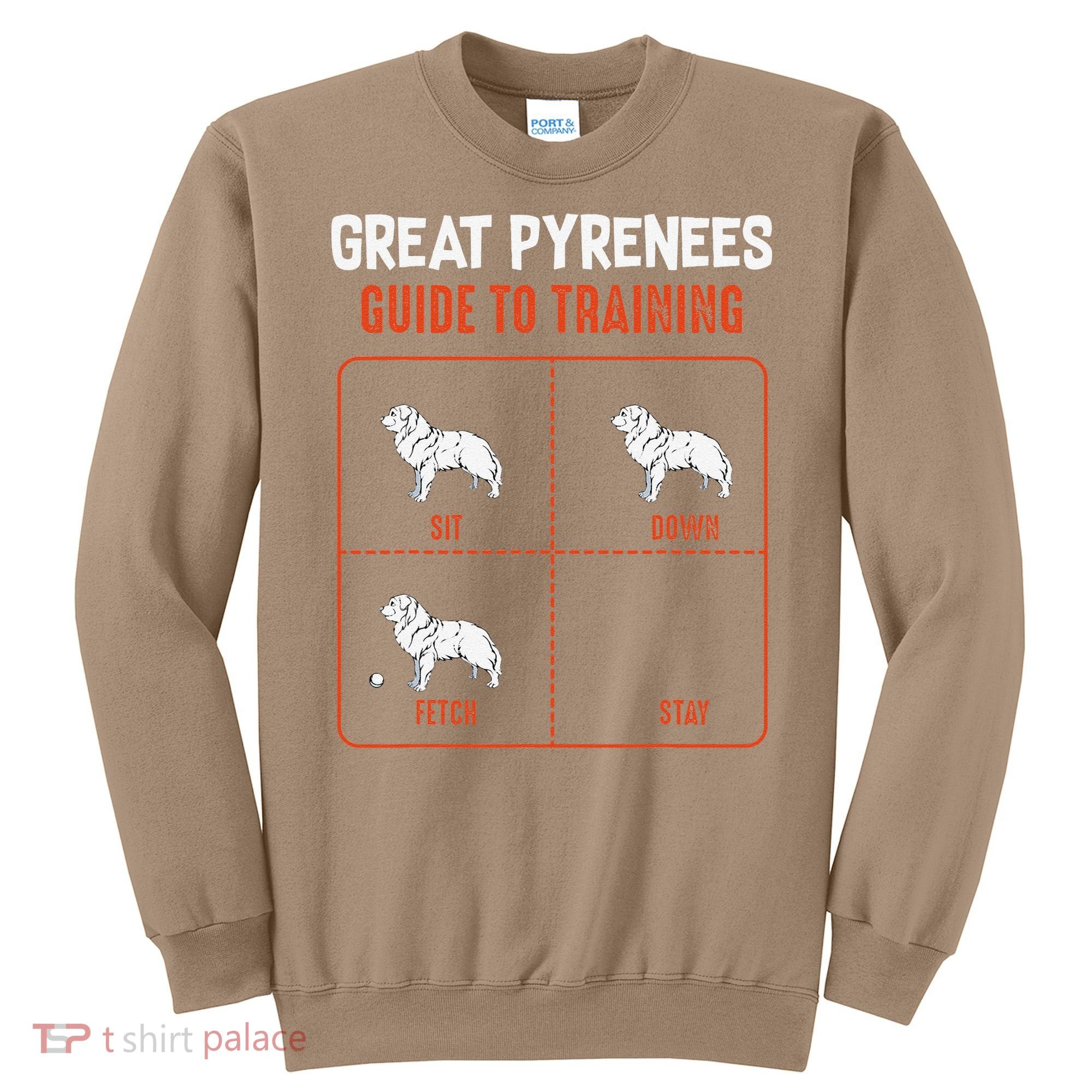 Great Pyrenees Guide To Training Funny Dog Pet Lover Sweatshirt