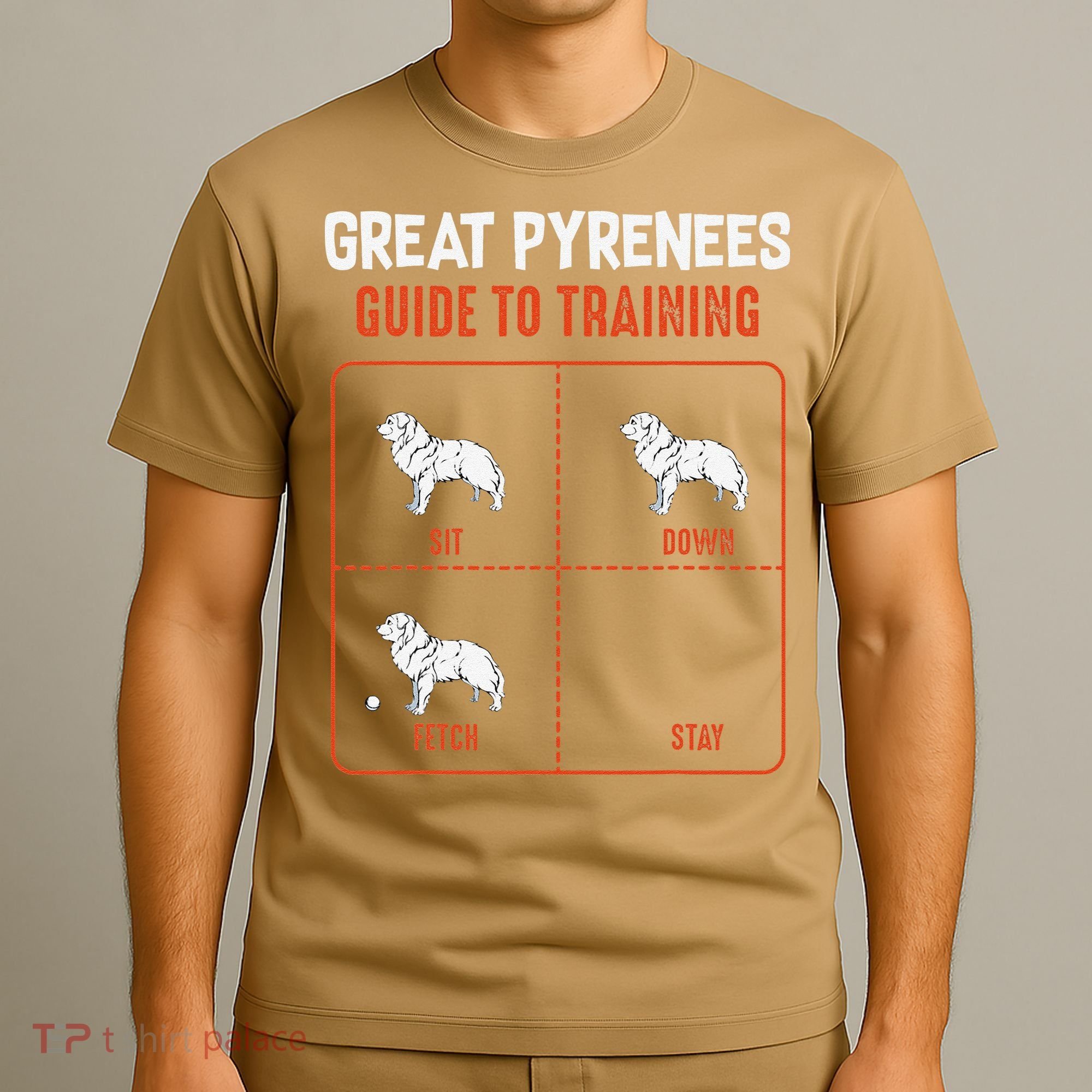 Great Pyrenees Guide To Training Funny Dog Pet Lover T-Shirt