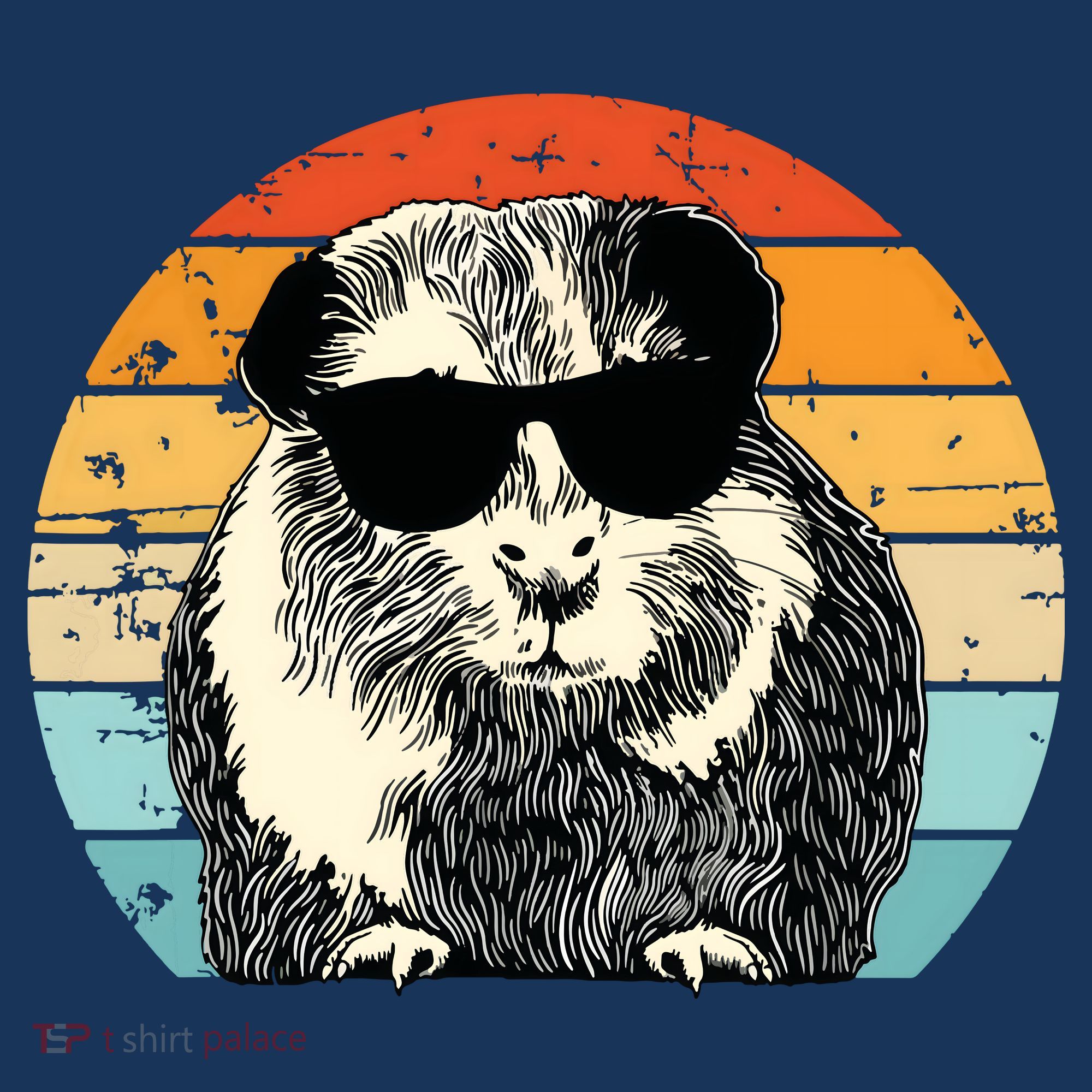 Guinea Pig Guinea Pig Lover Retro Guinea Pig T-Shirt
