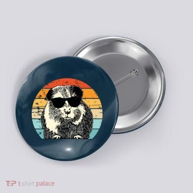 Guinea Pig Guinea Pig Lover Retro Guinea Pig Button