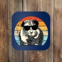 Guinea Pig Guinea Pig Lover Retro Guinea Pig Coaster thumb 0