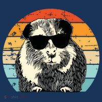 Guinea Pig Guinea Pig Lover Retro Guinea Pig Mousepad thumb 1