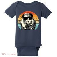 Guinea Pig Guinea Pig Lover Retro Guinea Pig Baby Bodysuit thumb 0