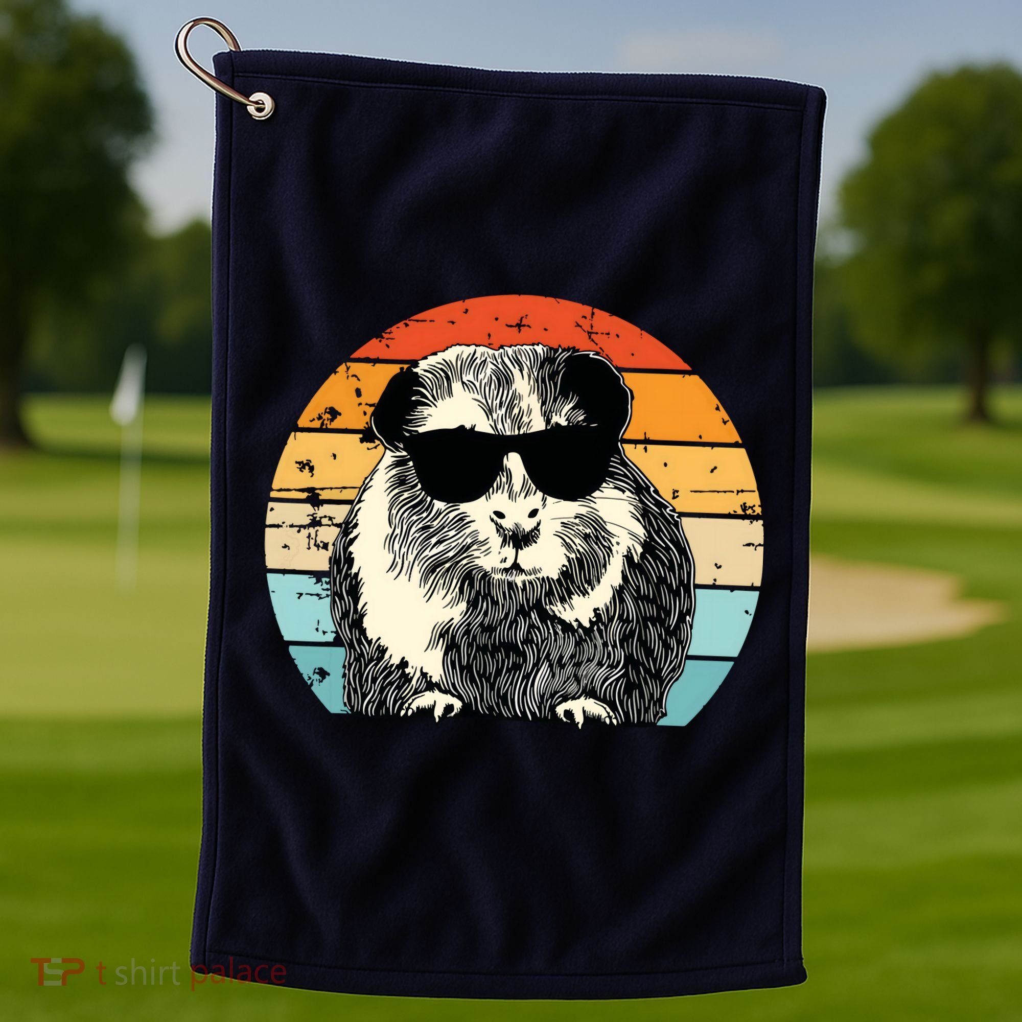 Guinea Pig Guinea Pig Lover Retro Guinea Pig Golf Towel