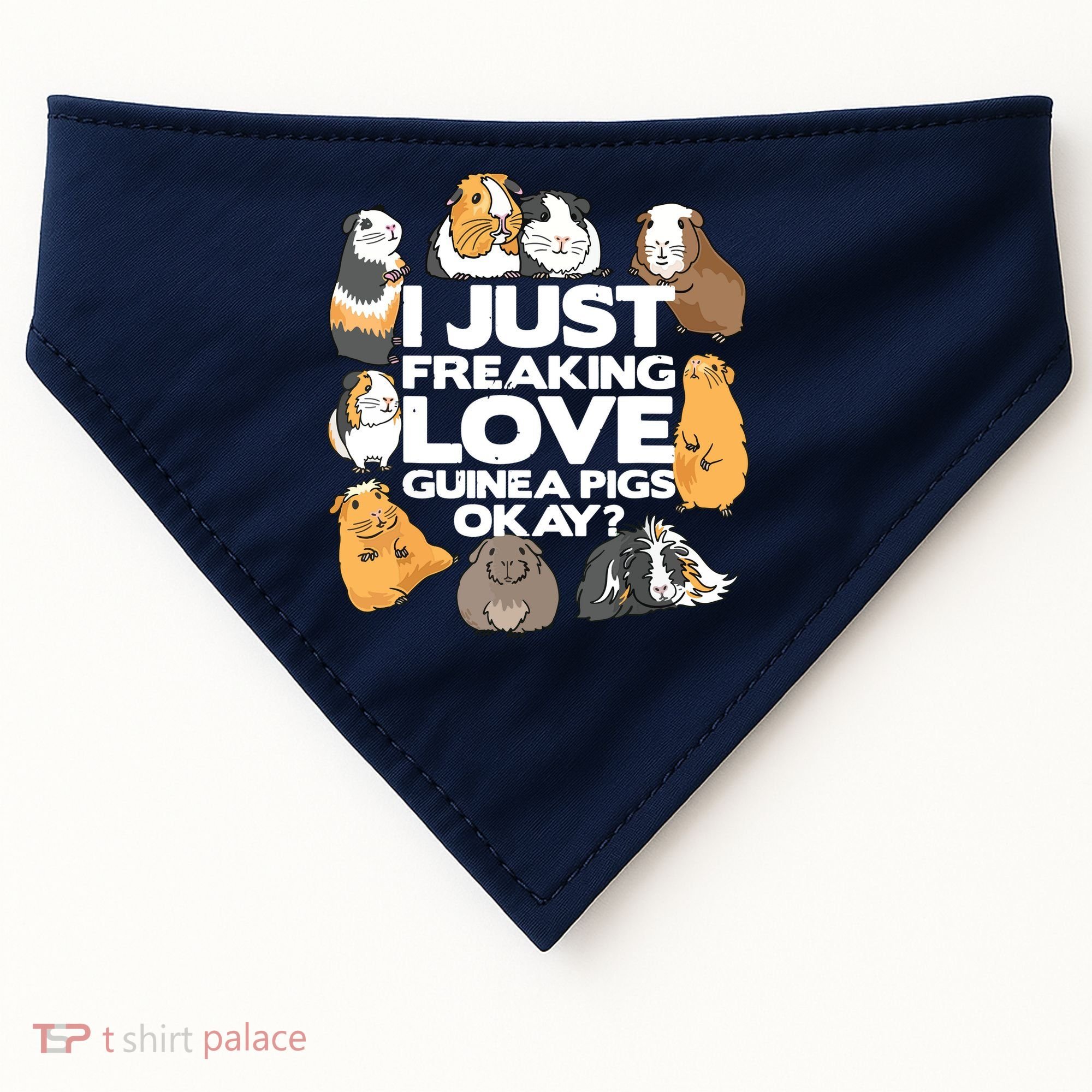 Guinea Pig Guinea Pig Lover Tee Funny Guinea Pig USA-Made Doggie Bandana