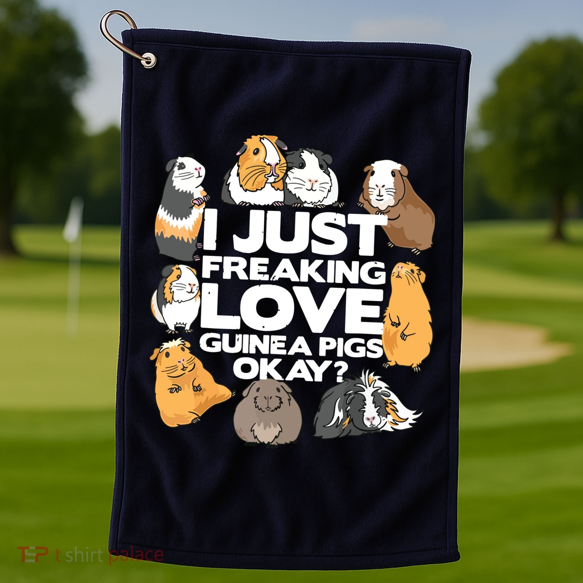 Guinea Pig Guinea Pig Lover Tee Funny Guinea Pig Golf Towel