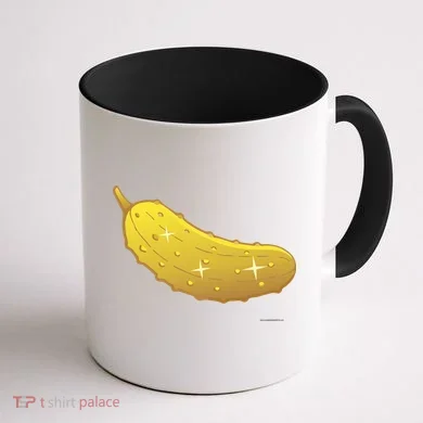 Golden Pickle Coffee Mug back