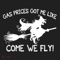 Gas Prices Got Me Like Come We Fly Broom Vacuum Halloween Gift Women's Sweatshirt thumb 2