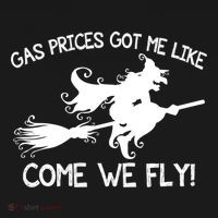 Gas Prices Got Me Like Come We Fly Broom Vacuum Halloween Gift Women's Hoodie thumb 2