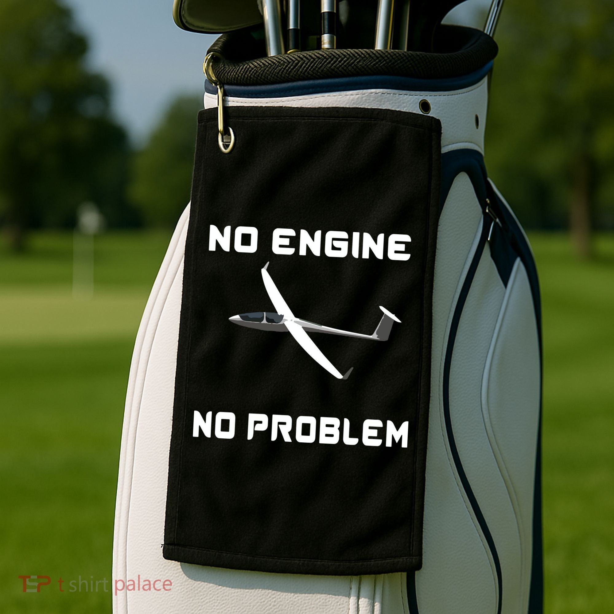 Glider Pilot Gliding Sailplane Flying Plane Golf Towel
