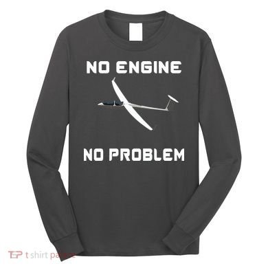 Glider Pilot Gliding Sailplane Flying Plane Long Sleeve Shirt