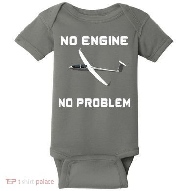 Glider Pilot Gliding Sailplane Flying Plane Baby Bodysuit