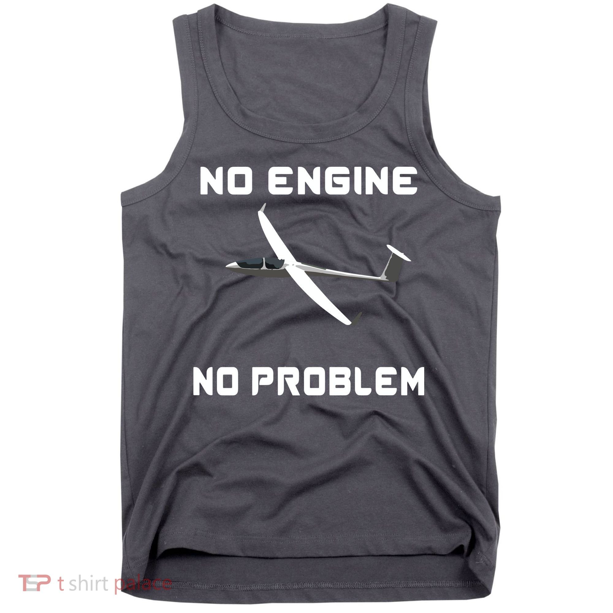 Glider Pilot Gliding Sailplane Flying Plane Tank Top