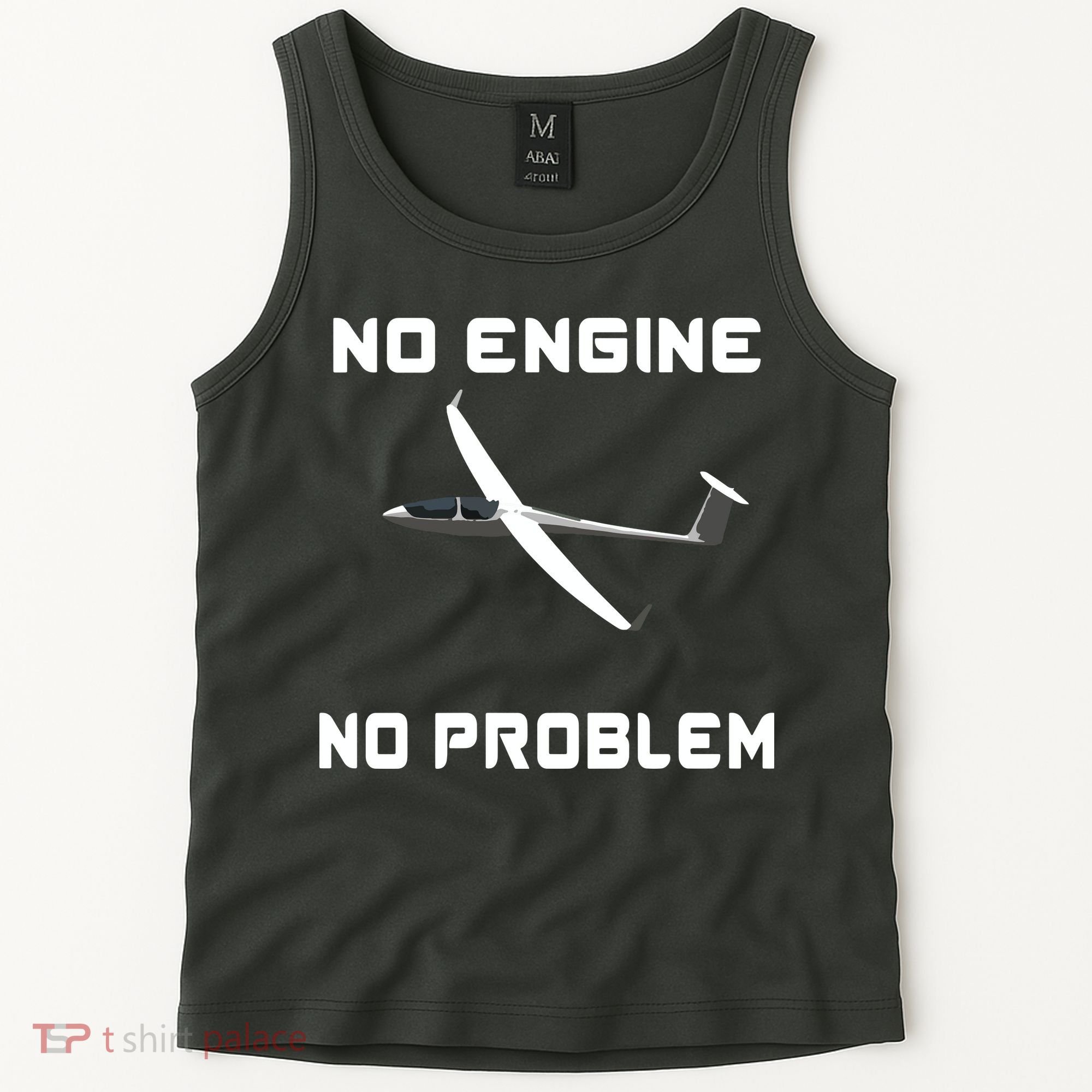 Glider Pilot Gliding Sailplane Flying Plane Tank Top
