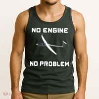 Glider Pilot Gliding Sailplane Flying Plane Tank Top thumb 3