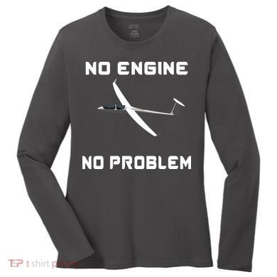 Glider Pilot Gliding Sailplane Flying Plane Women's Long Sleeve Shirt