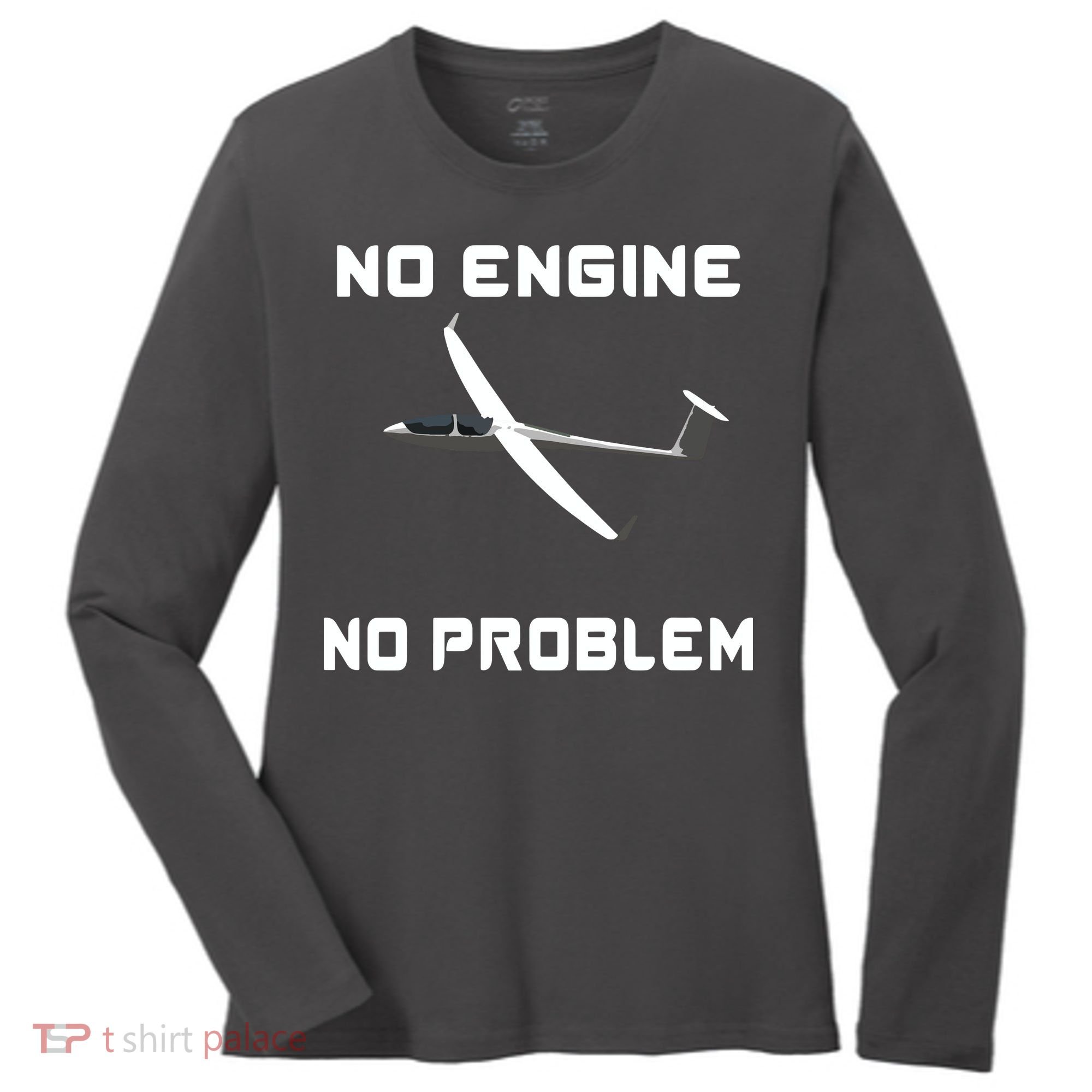 Glider Pilot Gliding Sailplane Flying Plane Women's Long Sleeve Shirt