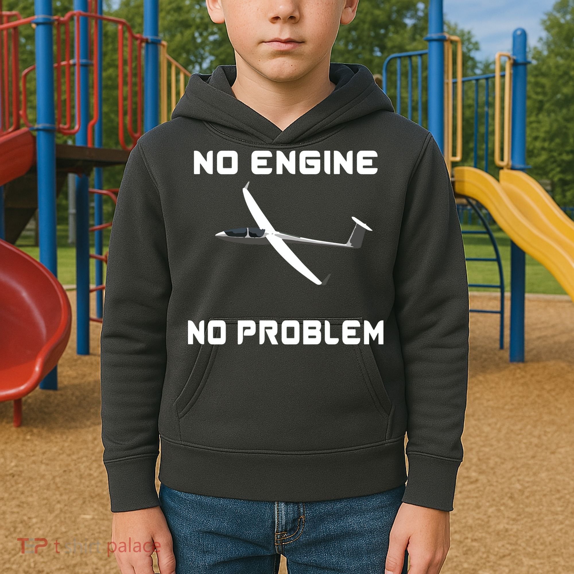 Glider Pilot Gliding Sailplane Flying Plane Kids Hoodie