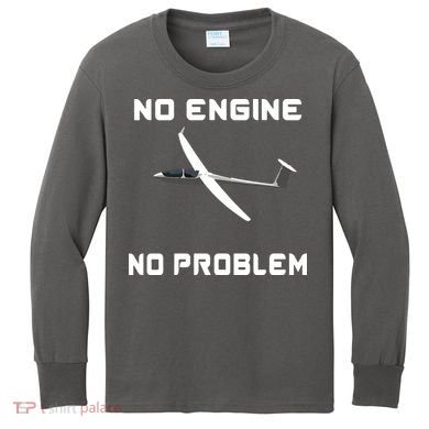 Glider Pilot Gliding Sailplane Flying Plane Kids Long Sleeve Shirt