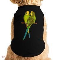 Green Parakeet Gift Cute Parakeets Budgie Bird Lover Doggie Tank thumb 0