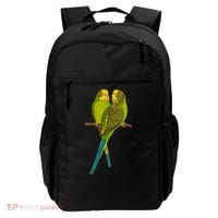 Green Parakeet Gift Cute Parakeets Budgie Bird Lover Backpack thumb 0