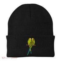 Green Parakeet Gift Cute Parakeets Budgie Bird Lover Beanie thumb 0