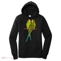 Green Parakeet Gift Cute Parakeets Budgie Bird Lover Women's Hoodie thumb 0