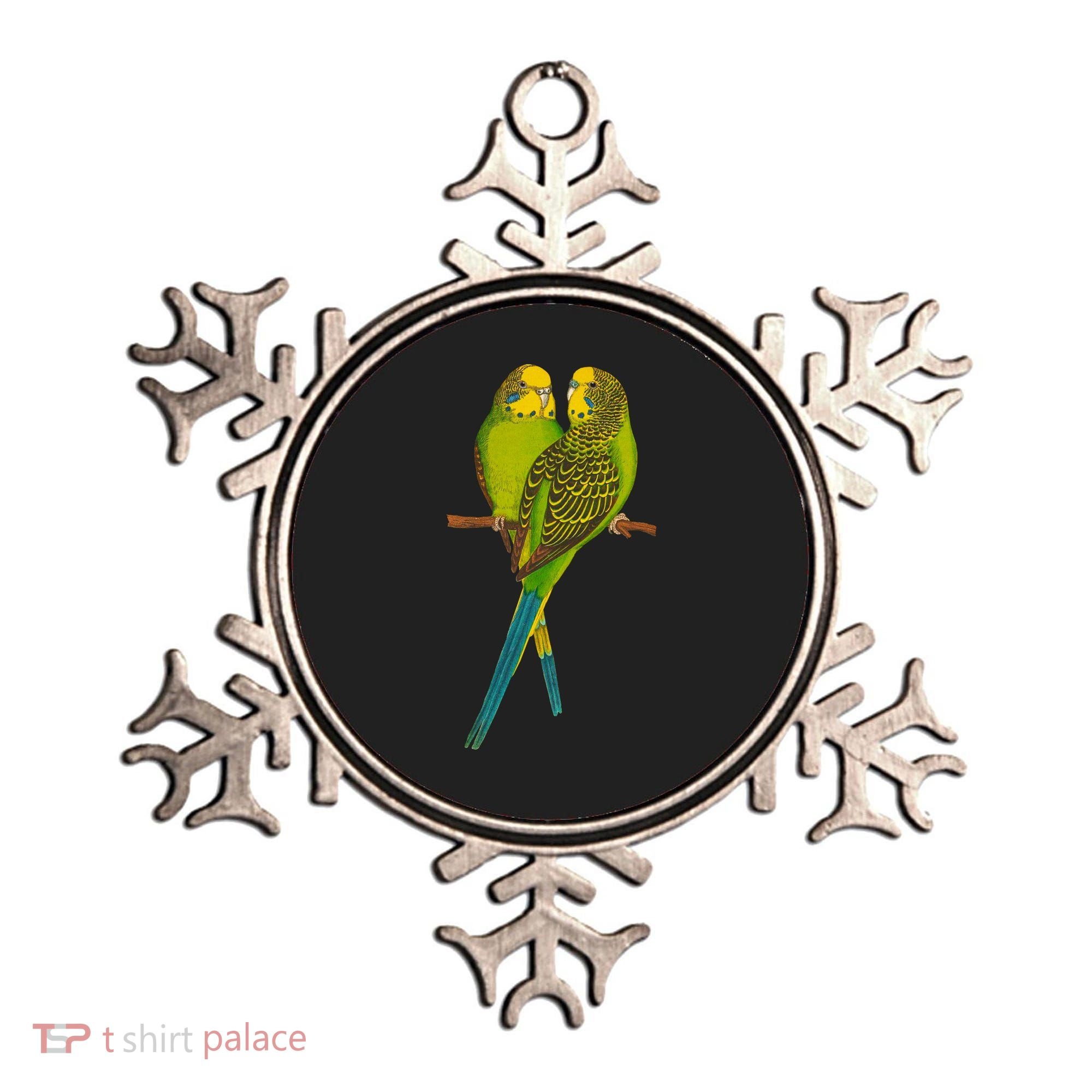 Green Parakeet Gift Cute Parakeets Budgie Bird Lover Ornament