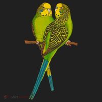 Green Parakeet Gift Cute Parakeets Budgie Bird Lover Hat thumb 2