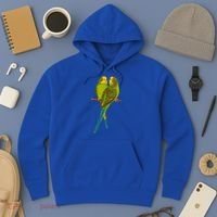 Green Parakeet Gift Cute Parakeets Budgie Bird Lover Hoodie thumb 3