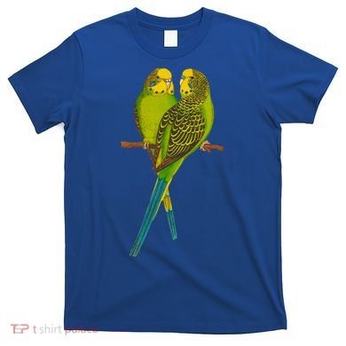 Green Parakeet Gift Cute Parakeets Budgie Bird Lover T-Shirt