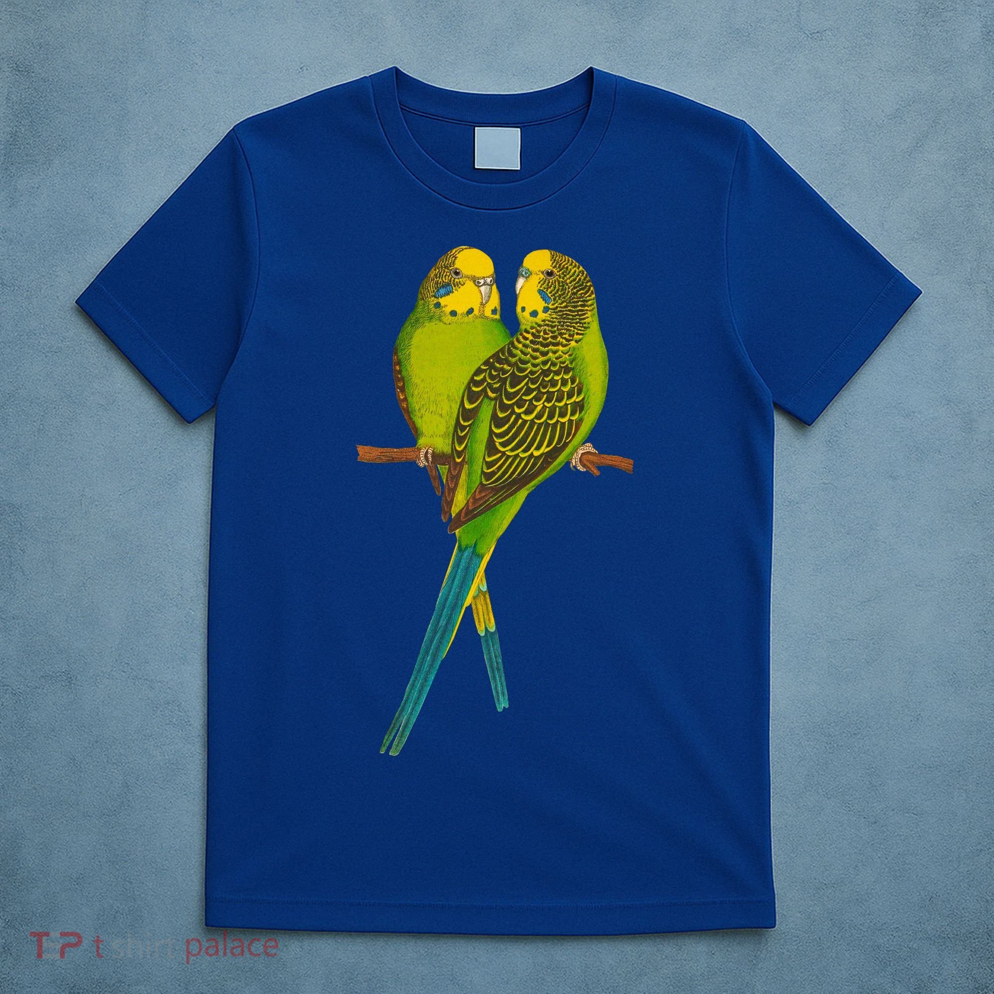 Green Parakeet Gift Cute Parakeets Budgie Bird Lover T-Shirt