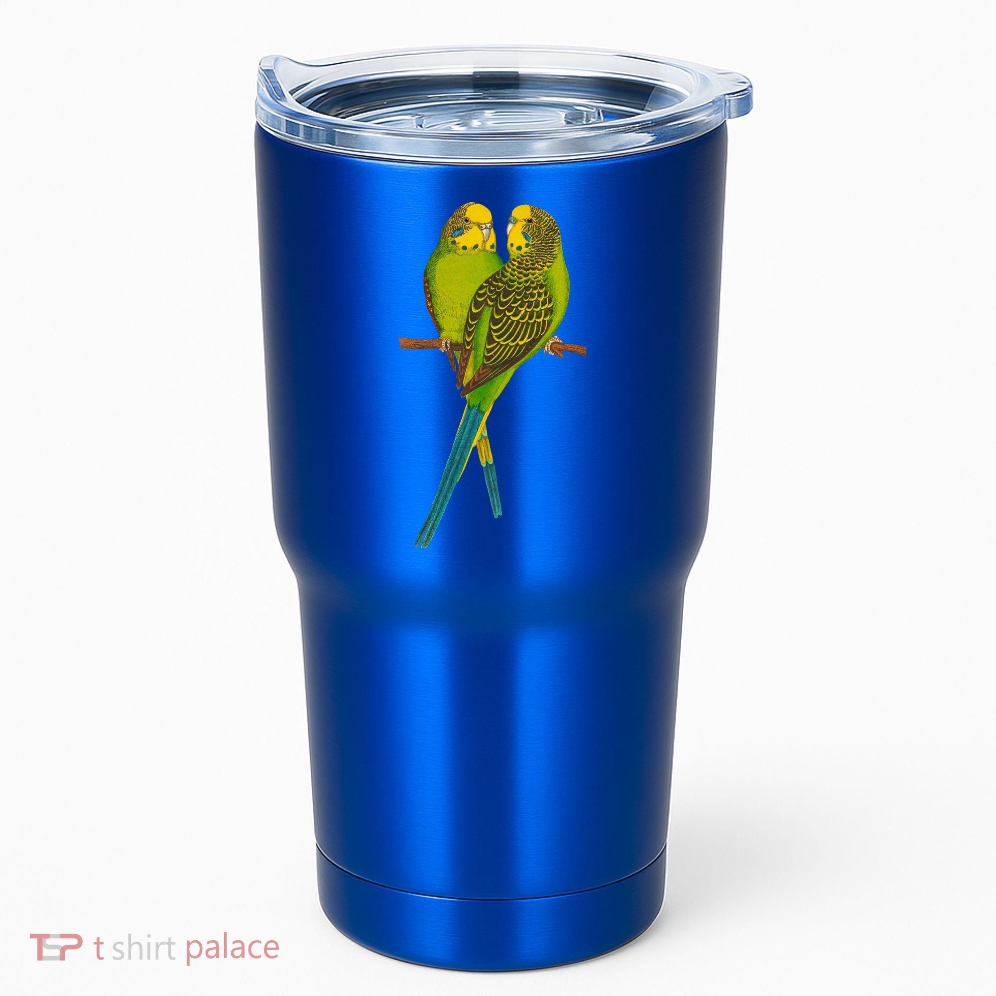 Green Parakeet Gift Cute Parakeets Budgie Bird Lover Tumbler