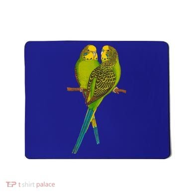 Green Parakeet Gift Cute Parakeets Budgie Bird Lover Mousepad