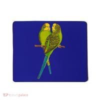 Green Parakeet Gift Cute Parakeets Budgie Bird Lover Mousepad thumb 0