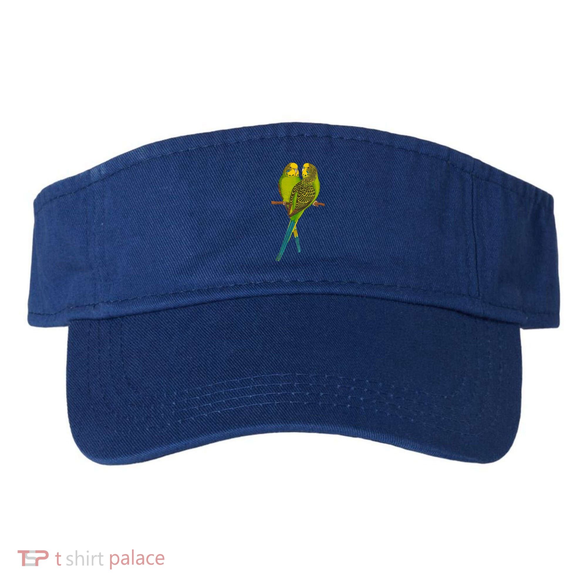 Green Parakeet Gift Cute Parakeets Budgie Bird Lover Visor