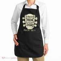 Guitarists Praise Him With The Strings Acoustic Guitar Music Apron thumb 2