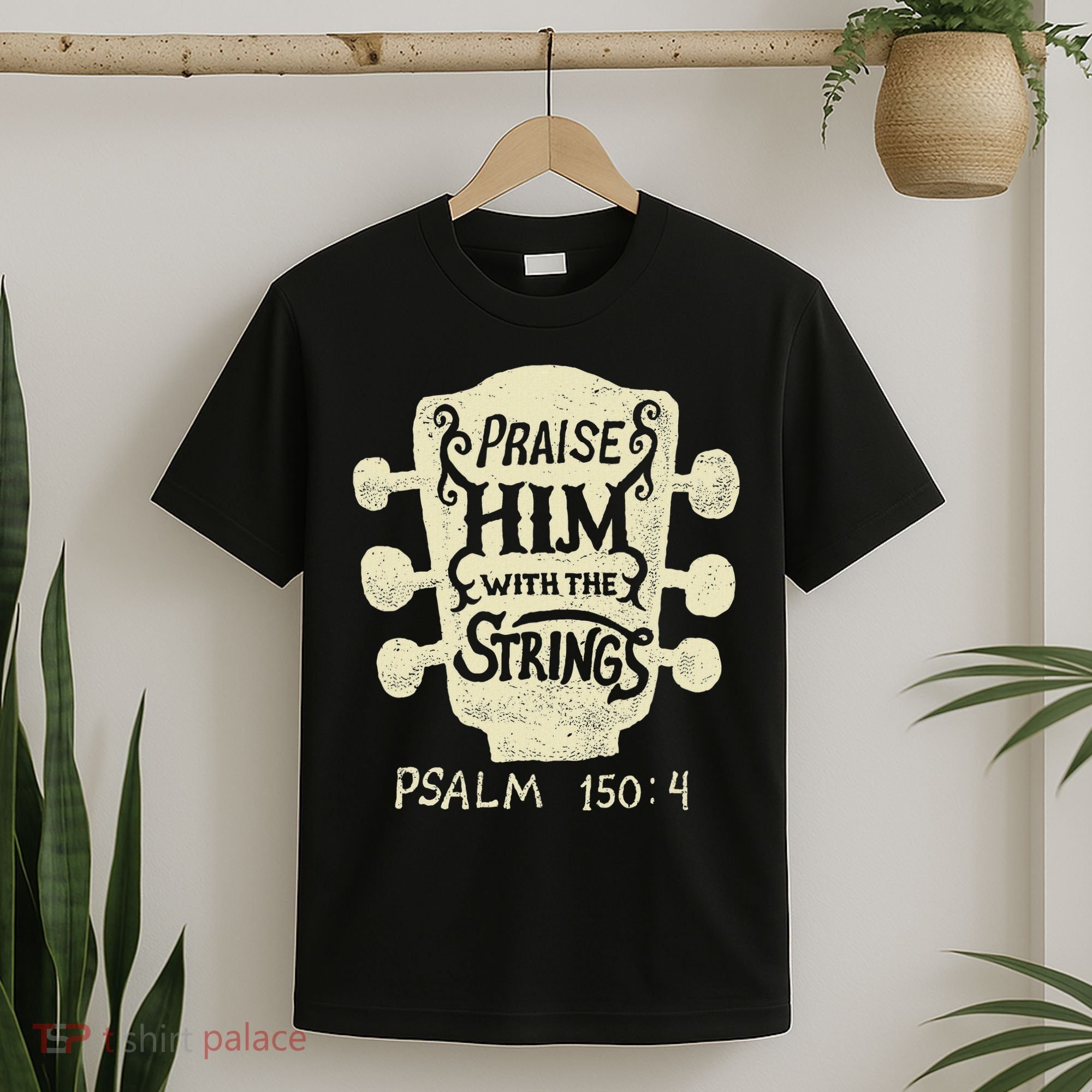 Guitarists Praise Him With The Strings Acoustic Guitar Music T-Shirt