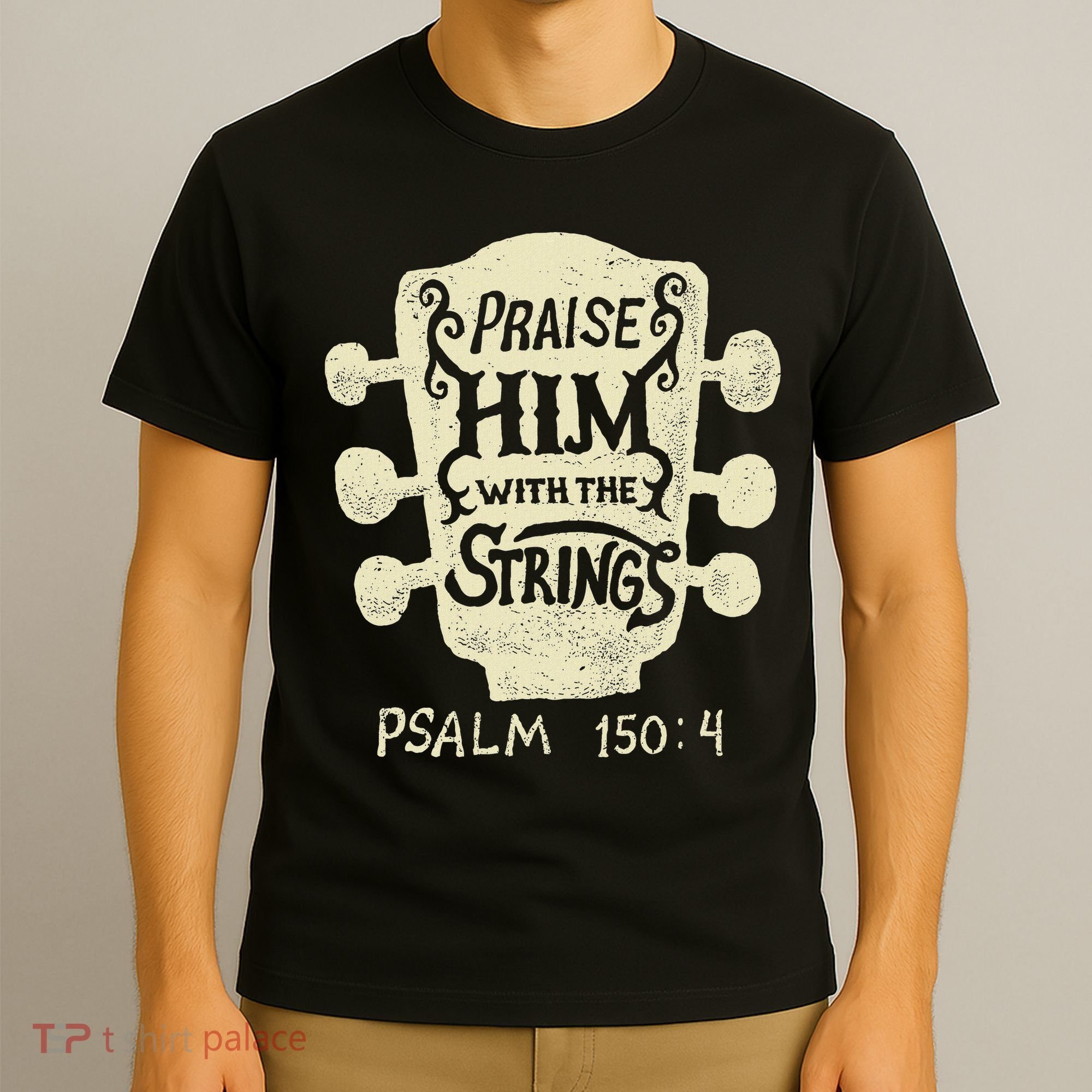 Guitarists Praise Him With The Strings Acoustic Guitar Music T-Shirt