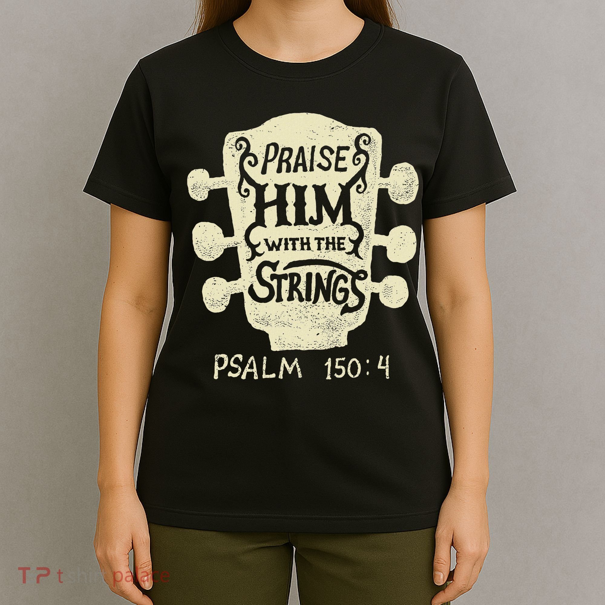 Guitarists Praise Him With The Strings Acoustic Guitar Music T-Shirt
