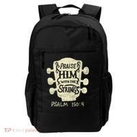Guitarists Praise Him With The Strings Acoustic Guitar Music Backpack thumb 0