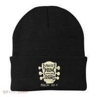 Guitarists Praise Him With The Strings Acoustic Guitar Music Beanie thumb 0