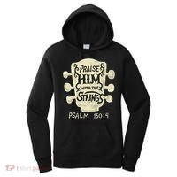 Guitarists Praise Him With The Strings Acoustic Guitar Music Women's Hoodie thumb 0