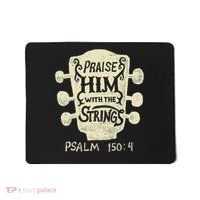 Guitarists Praise Him With The Strings Acoustic Guitar Music Mousepad thumb 0