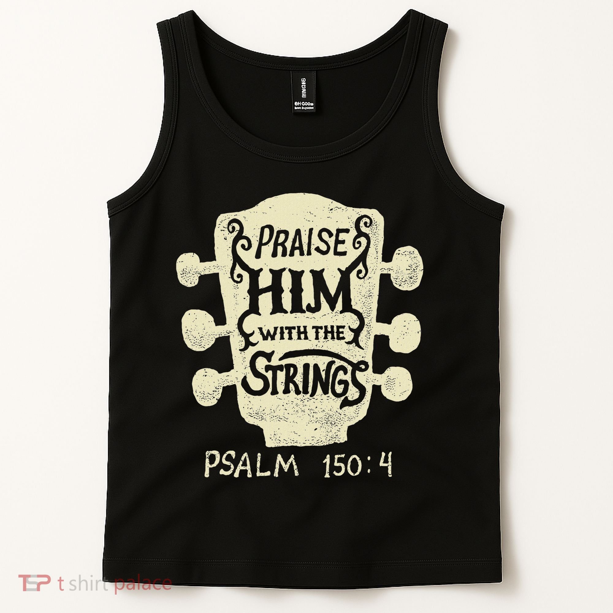 Guitarists Praise Him With The Strings Acoustic Guitar Music Tank Top