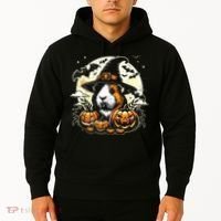 Guinea Pig Halloween Witch Art Hoodie thumb 2
