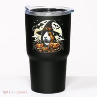 Guinea Pig Halloween Witch Art Tumbler thumb 0
